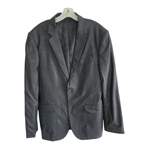 Express Other - Express Men Blazer Sports Coat Wool 40R Gray PinStriped 2button Career